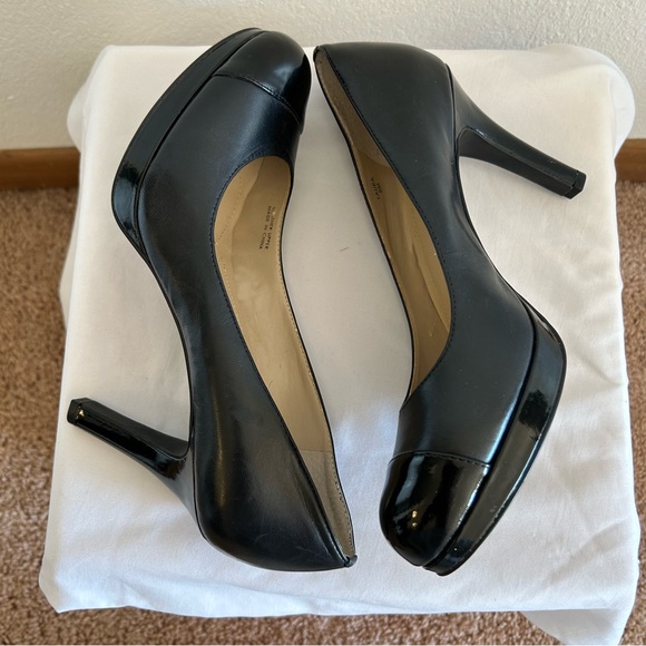 Black Tahari Laura Round Toe Stilletto Size 8 - Picture 5 of 11